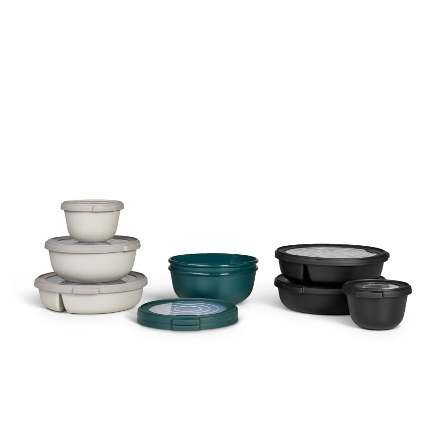 Bol Mepal PRO style scandinave noir - 1 250 ml - 19 x 19,5 x 8 cm - Avec couvercle
