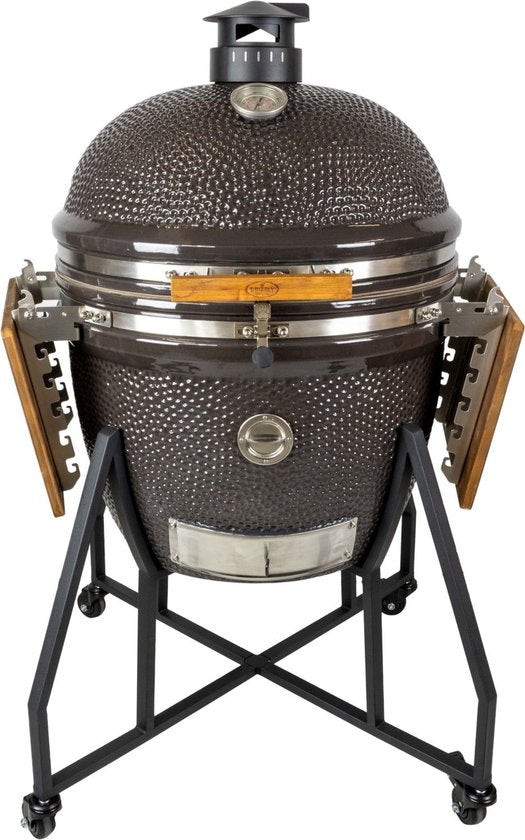 Grizzly Grills Kamado Elite XL - Barbecue - ø60 cm / ø24 pouces - Noir - Ensemble complet