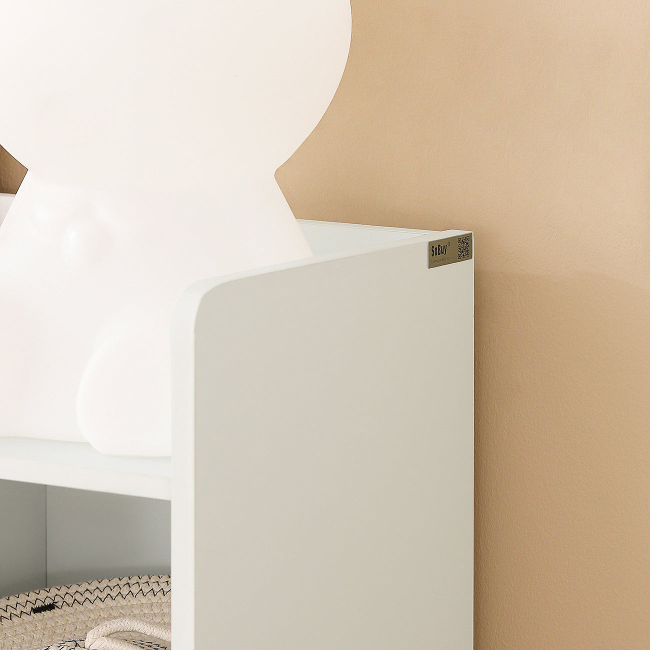 SoBuy KMB55-W Bibliothèque pour enfants - MDF - 106 x 30 x 104 cm - Blanc