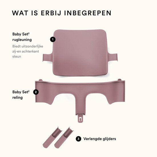 Kit bébé Stokke® Tripp Trapp® V2 | Heather Mauve