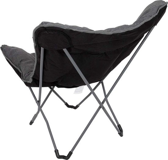Bo-Camp - Urban Outdoor - Chaise papillon - Redbridge - L - Polyester Oxford - Gris