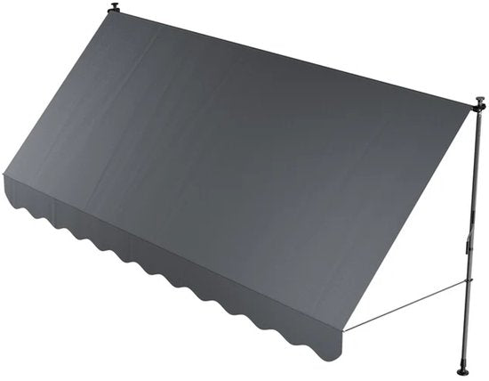 Auvent à pinces Kapstadt 400x120 cm - Gris