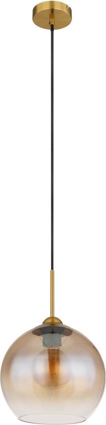 Globo - suspension - JAMESSA - couleur ambre - verre - Ø 25 cm - E27 - 15788H