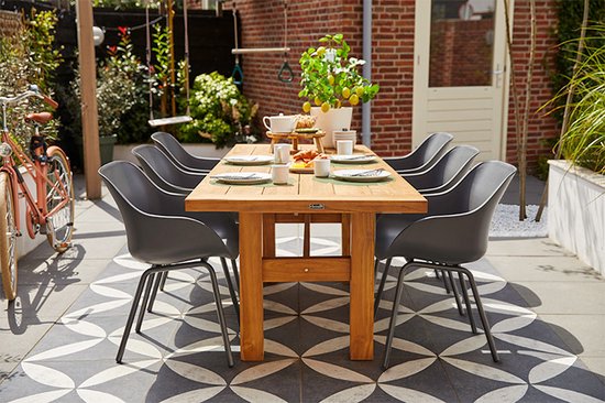 Hartman Sophie elegance garden chair - Dark grey - set of 2 - dark grey rondo base