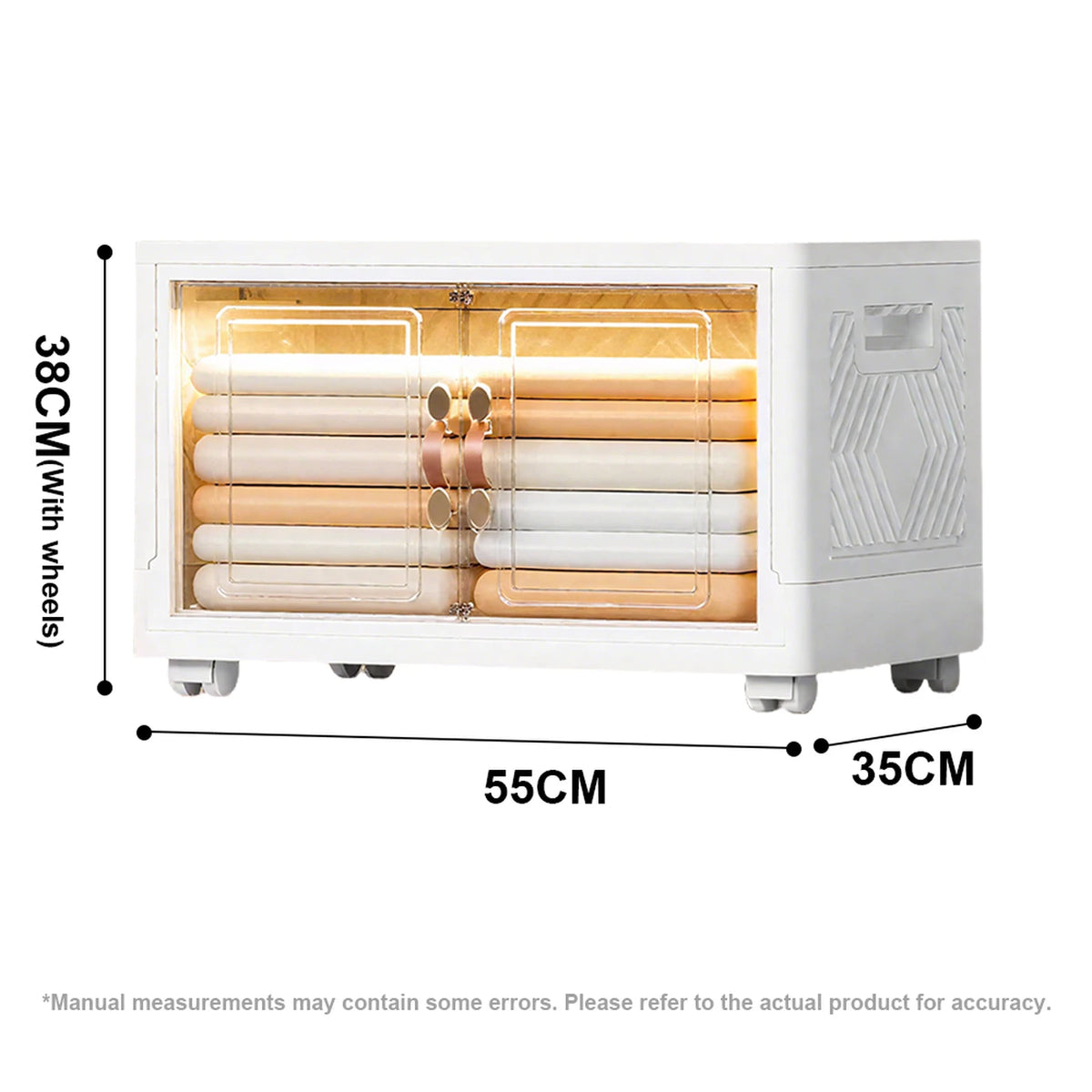 Boîte de rangement SNSP à simple paroi 48 L - Pliable - Organiseur - Pour les vêtements, les jouets et les livres