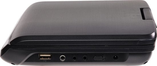 Lecteur DVD portable MT792 - Denver - Écran 7 pouces - Incl. Support d'appuie-tête - USB - Écran rotatif - Noir