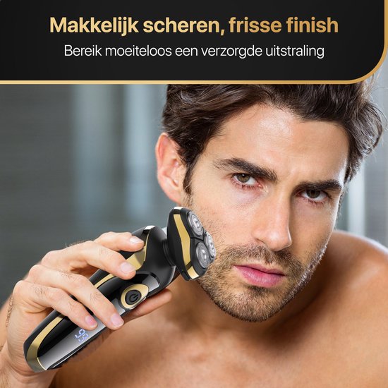 Wellshave 4 in 1 Shaver Elite - Rasoir pour hommes - avec tondeuse et pince à nez - Rasoir électrique - Rasage - Tondeuse à barbe
