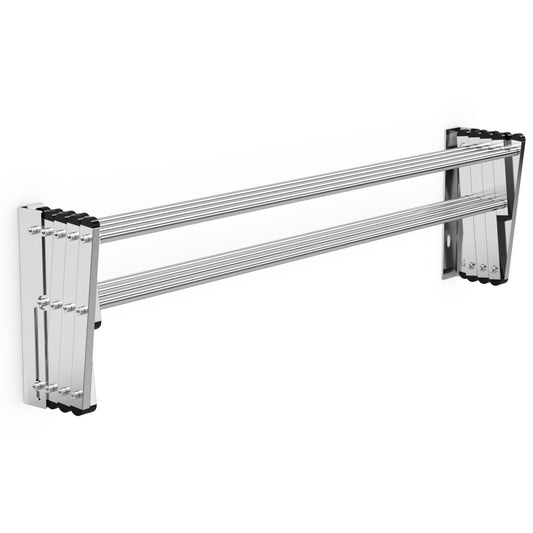 Coast Wall drying rack 8 Tiges de séchage - Pliable - acier inoxydable - 86 x 64 x 22 cm