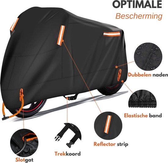 Vertrex Motorcycle Cover & Scooter Cover - with Windshield - Scooter Cover - Waterproof Outdoor - Motorcycle Cover