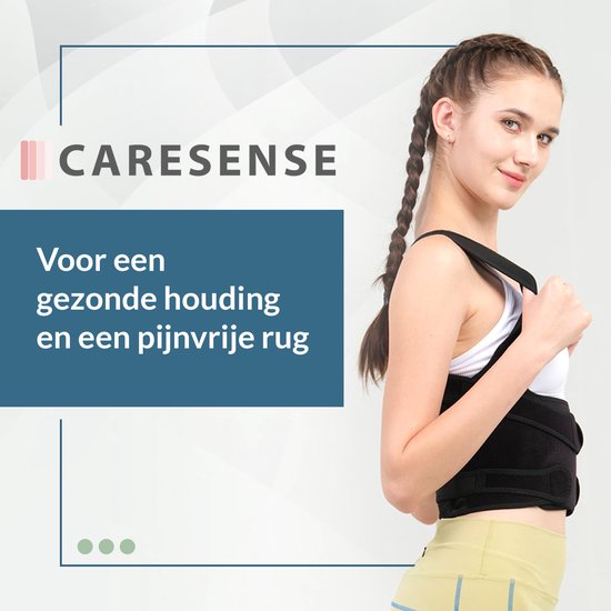 Caresense Back Brace Male & Female Adjustable - Posture corrector - Shoulder braces - Posture correction brace - size L