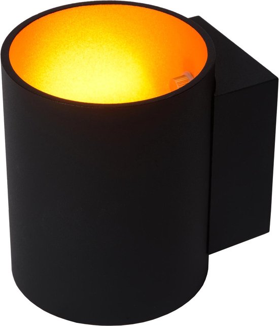 Lucide XERA - Applique murale - Ø 8 cm - 1xG9 - Noir
