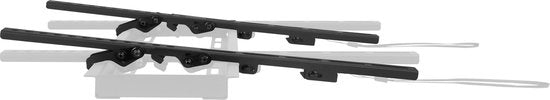 VONROC Support TV - Support TV mural inclinable pour 37 à 75 pouces - Universel jusqu'à 50 kg. - Matériel de montage inclus