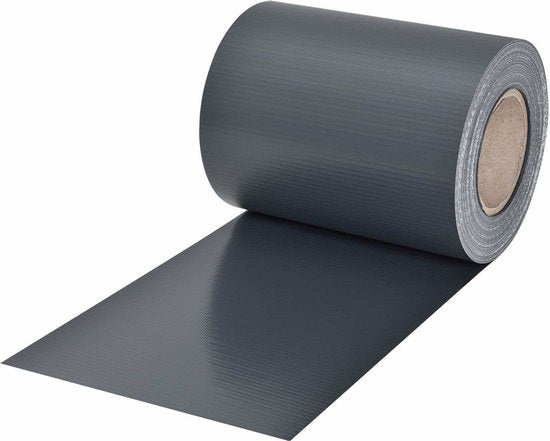 Bandes de séparation en PVC - 2 pièces - 35 mètres - Anthracite - Clips de fixation inclus