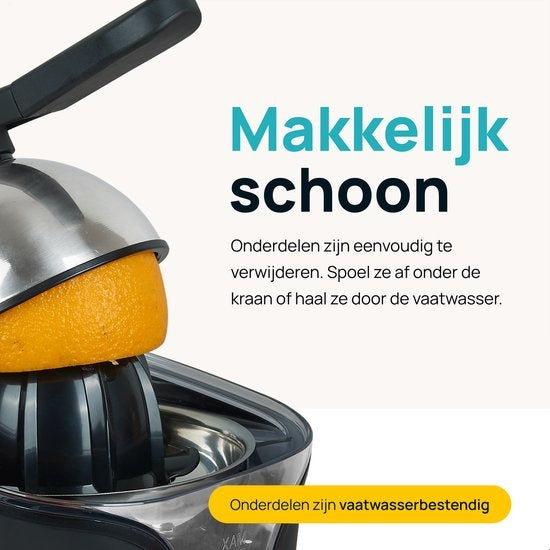 MOA Presse-agrumes - Presse-agrumes - Presse-orange électrique - Presse-citron - 2 cônes de pressage - Noir - CJ408B