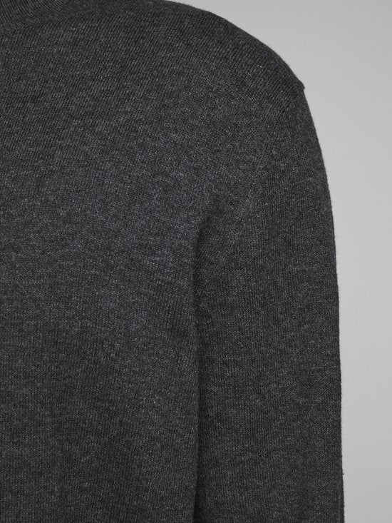 Jack & Jones - Pull Emil Knit Roll Neck pour homme - Gris - Taille XXL