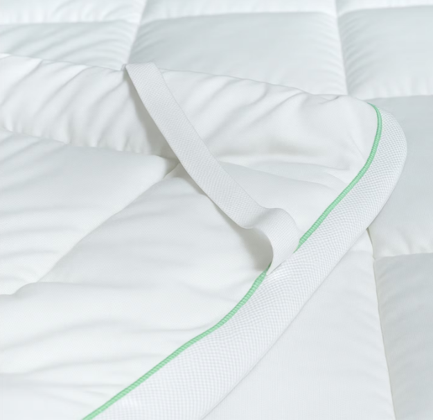 zydante - Bambou - Surmatelas - 6cm - blanc - 90x200 cm - deux faces couchables avec oreillers gratuits