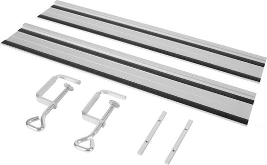 VONROC Jeu de rails de guidage pour mini-scies circulaires et plongeantes - 2x500mm (1000mm au total) - 2 pièces - Pour S CS503AC