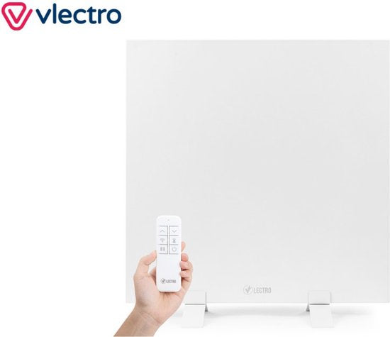 Vlectro - Panneau chauffant infrarouge mince avec minuterie réglable - 350 W