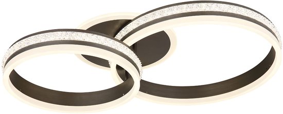 Globo - plafonnier - Grouni - nickel - métal - plafonnier - LED - 67314-50
