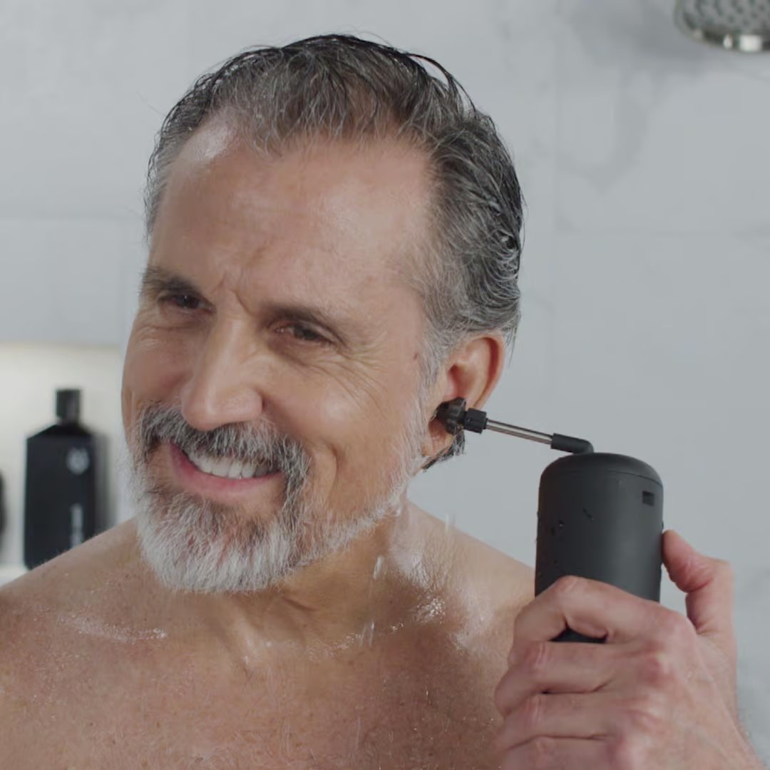 Nettoyeur d'oreilles Wush - 3 niveaux de pression - Adapté à toutes les oreilles - Étanche et rechargeable