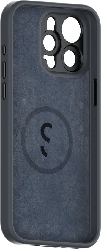 ShiftCam iPhone 15 Pro Max case - étui rigide pour lentilles LensUltra - cuir végétalien - anti-rayures - résistant à l'eau - résistant aux chocs - adapté à l'iPhone 15 Pro Max - anthracite
