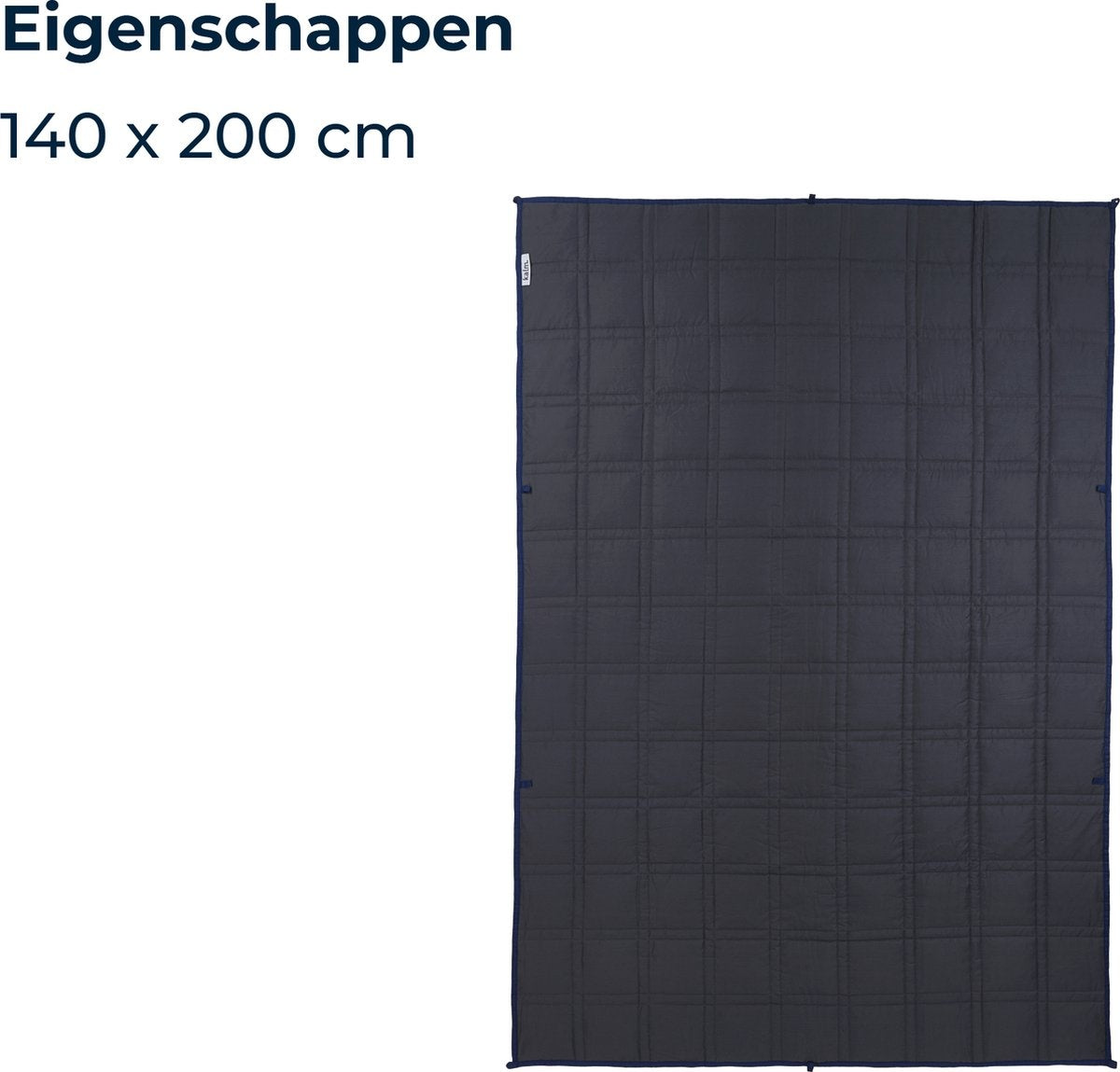 Couverture lestée Kalm 6 KG - Couverture lestée - Anti Stress
