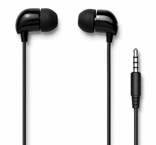 Écouteurs intra-auriculaires Philips TAE1156BK - Clear Sound - Filaires - Télécommande avec microphone - Prise jack 3,5 mm - Noir
