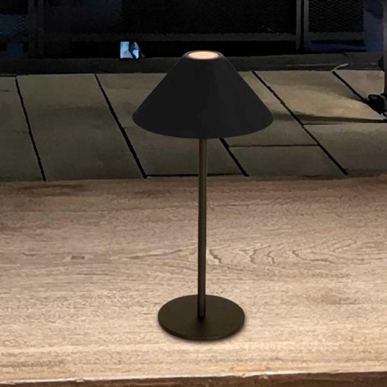 Steinhauer lampe à poser Ancilla - noir - métal - 15 cm - module LED intégré - 3353ZW