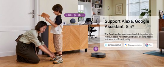 Eureka E20 plus Black - Robot aspirateur avec fonction de lavage