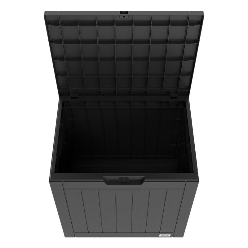 Boîte de rangement Lifegoods 118L - aspect bois - étanche - capacité 55 kg