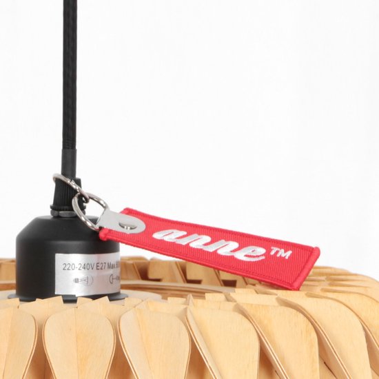 Anne Lighting - suspension - Maze - naturel - bois - Ø 46 cm - E27 - 3490E