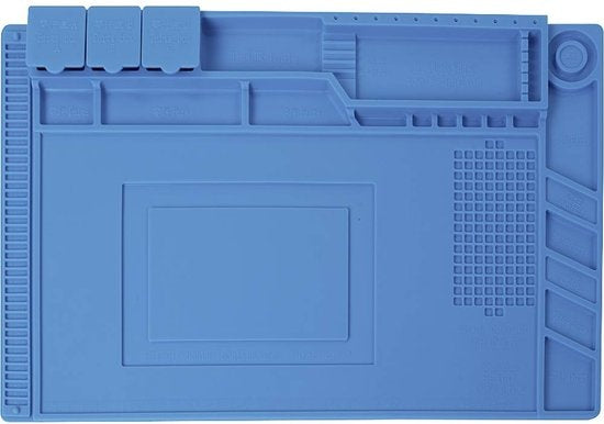Velleman Tapis de soudure en silicone, 450 x 300 mm, bleu