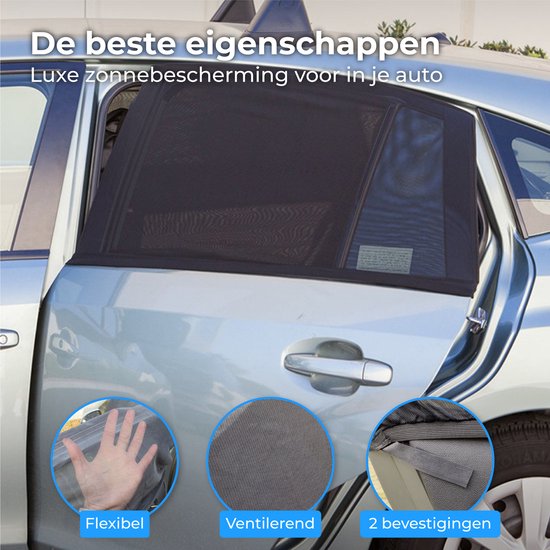 Nuvance - Pare-soleil Car Baby - Protection solaire - Vitre latérale - 2 pièces - Protection UV
