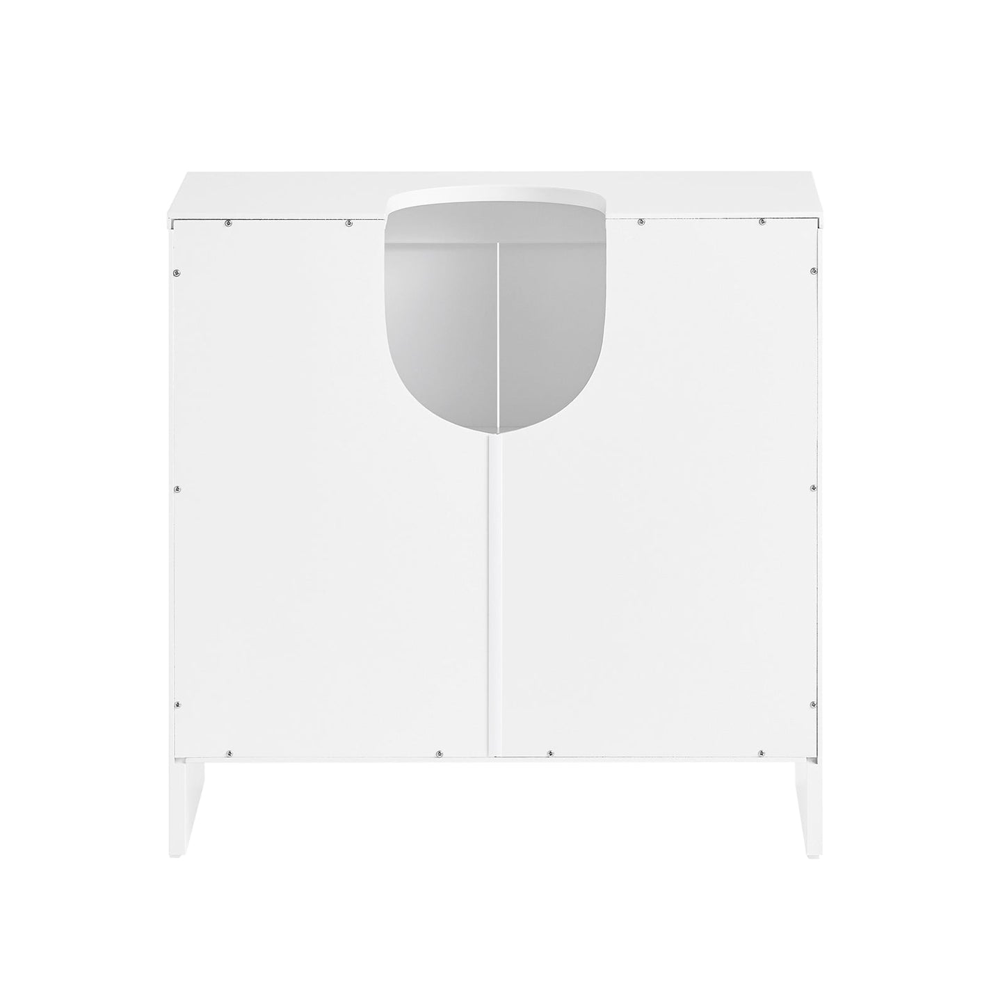 SoBuy BZR157-W Meuble sous évier Meuble de salle de bains Meuble bas Meuble de salle de bains - Blanc - 60 x 61 x 30 cm