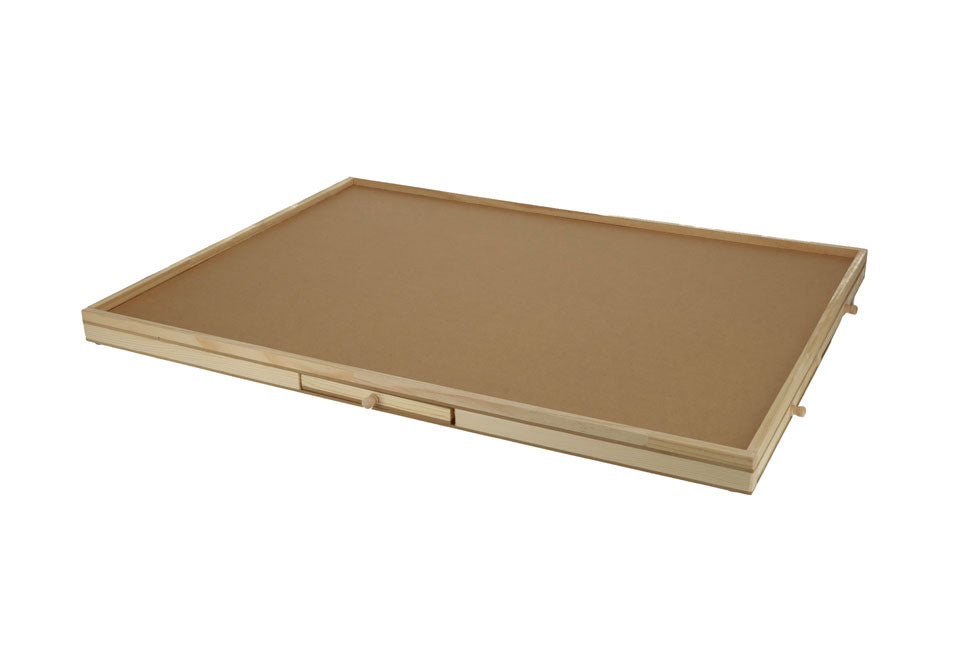 Plateau de puzzle H&C avec tiroirs de rangement pour 1500 pièces - Naturel - 87 x 66,7 x 4 cm
