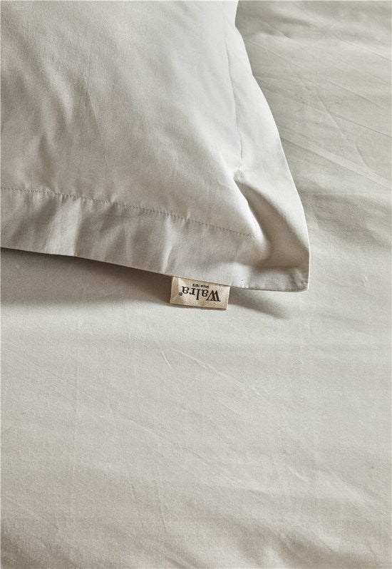 Walra Housse de couette Forever Cotton - 140x220 - 100% Percale de coton - Sand