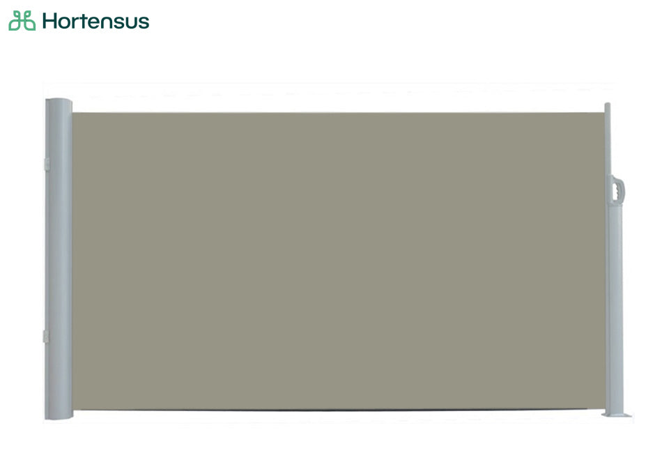 Hortensus - Brise-vent rétractable anthracite ou beige de Hortensus - 140 x 300 cm - Beige