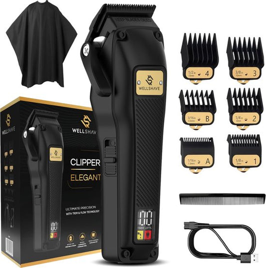 Tondeuse Wellshave Homme Elegant - Tondeuse pour tête et barbe - Tondeuse Homme Cheveux de tête - Tondeuse Homme - Tondeuse à cheveux - Tondeuse