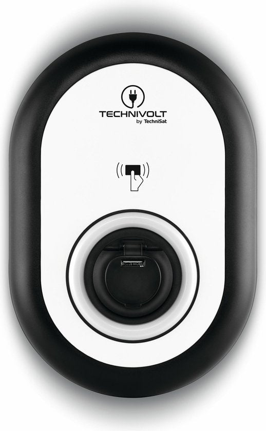 Station de charge Technivolt 100 11 kW avec prise de charge intégrée noir