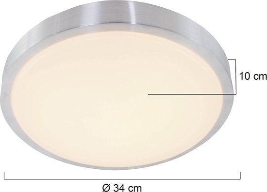 Plafonnier Galaxy 7831ST en acier, IP44, adapté à la salle de bains, style moderne, Mexlite