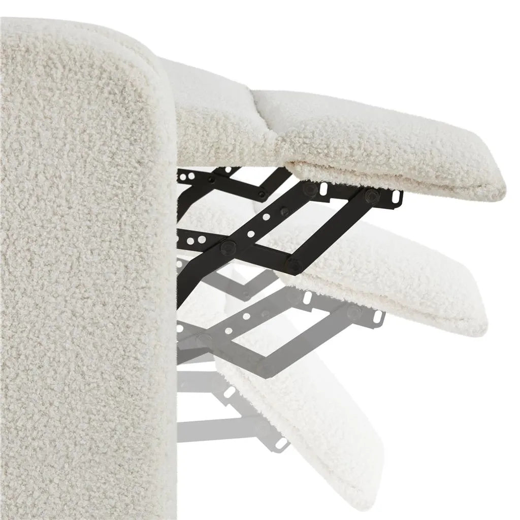 Yaheetech : fauteuil de détente et de télévision avec fonction couchage, blanc