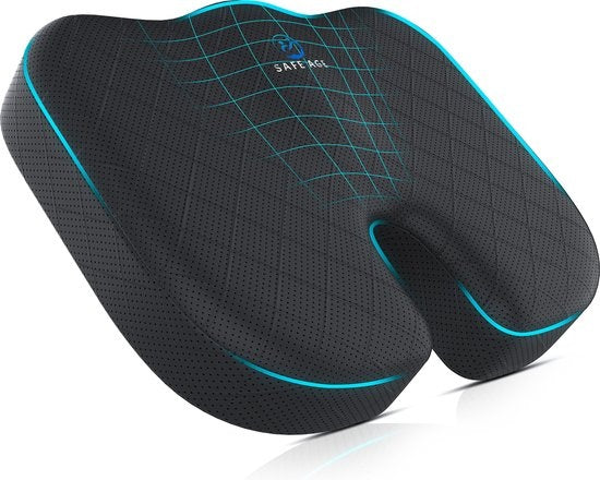 Coussin de siège orthopédique - SafeLife - Ergonomique - coussin pour le coccyx