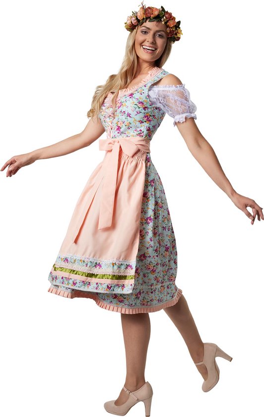 Dressforfun Midi-Dirndl Erding modèle 2 XL - Robe fantaisie costume halloween robe de soirée robe carnaval costume carnaval robe de soirée - 304638