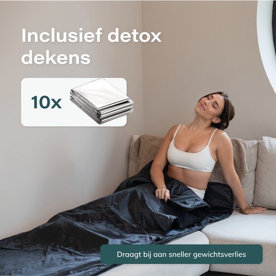 Couverture chauffante infrarouge - Soft & Silky – 2 zones de chaleur – Minuteur 1 heure – 600 W – 200 x 85 cm – Noir