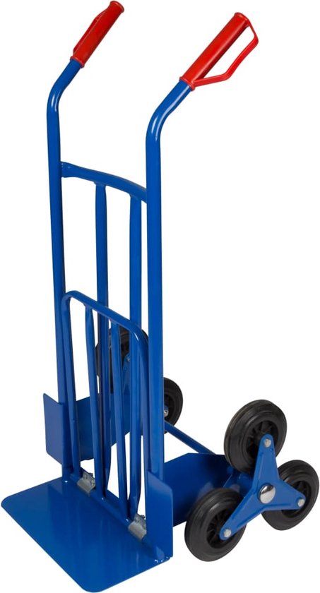 Chariot d'escalier Toolland, pliable, en acier, bleu, capacité de charge 150 kg