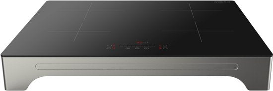Inventum VKI6010ZIL - Plaque de cuisson autoportante à induction - 4 zones de cuisson - plug and play monophasé - Argent/Noir