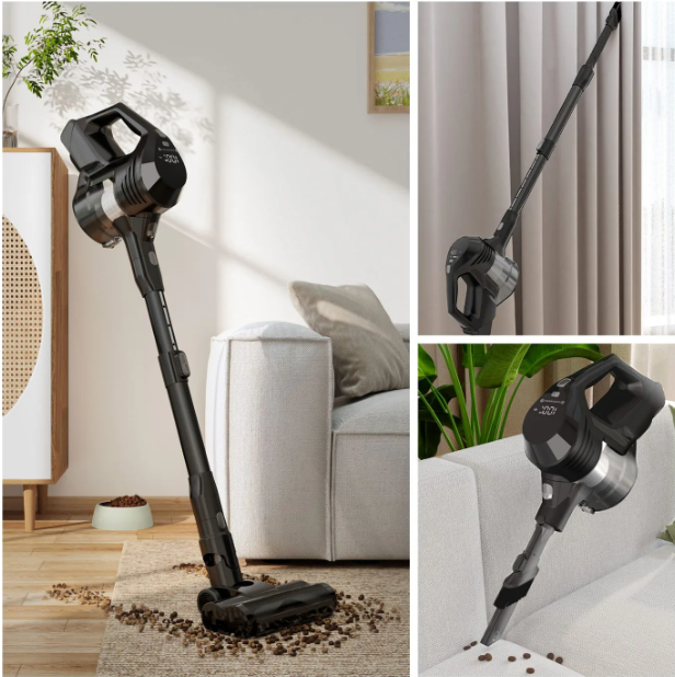 Aspirateur balai sans fil Daynee XL60 58 000 Pa – Noir – 1,5 L – HEPA×4 – Écran – 44 × 30 × 18 cm