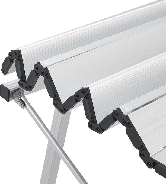 Table de camping pliante et rabattable Picco - Aluminium - 90 x 50 x 67 cm