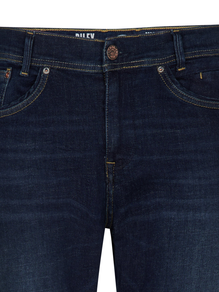 W36-L32 Dark used 5802 SANTIAGO-0009-36 Hommes Denim Straight PETROL