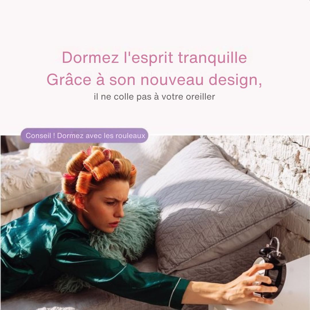 Set 18 Bigoudis Sans Chaleur  Soft & Silky – 3 Tailles, Boucles Parfaites en 60 Min – 18 Pinces Incluses - Bleu/Rose